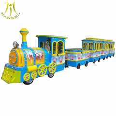 Hansel amusement park rides train battery power electric trackless train for sale