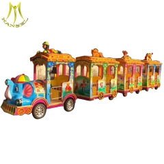 Hansel hot sale amusement park kids ride on train amusement trackless train