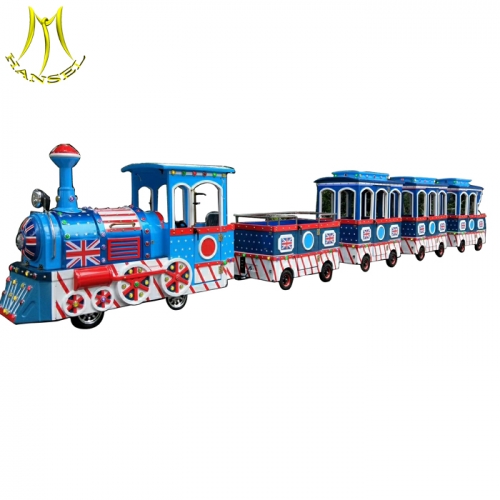 Hansel hot selling kids amusement park trackless train rides