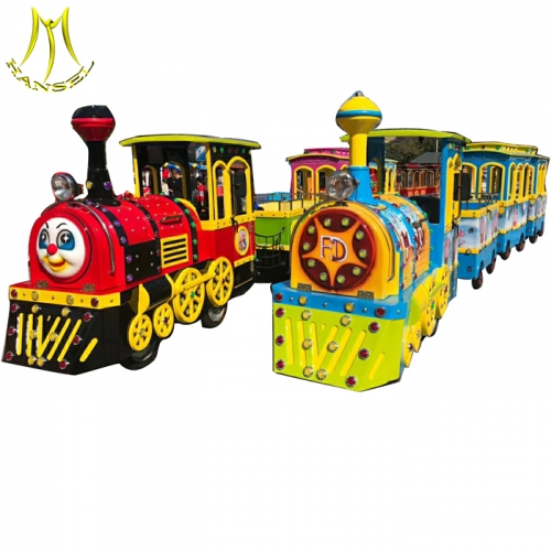 Hansel  Amusement park children train rides for sale electric trackless kids train