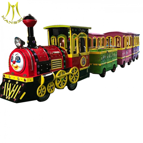 Hansel  Amusement park children train rides for sale electric trackless kids train