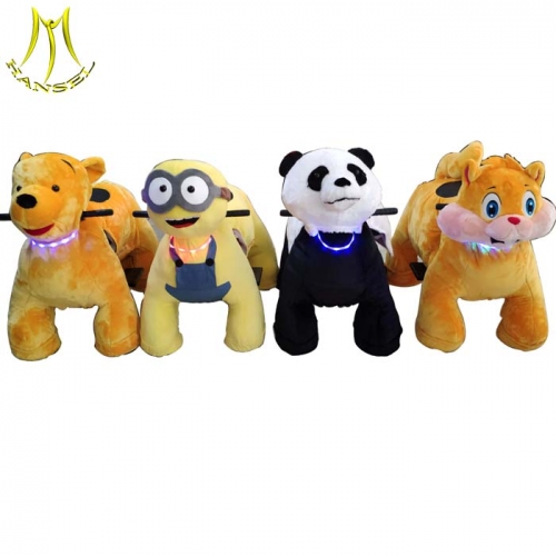 Hansel hot selling new kid plush electric animal toy car