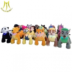 Hansel Hansel best seller plush toys electric rides on animals for amusement park