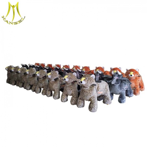 Hansel guantzhou shopping mall plush riding animal zippy rides  panda for sales