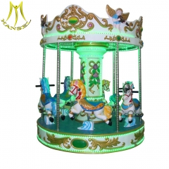 Hansel outdoor playground carousel horse music box carousel rides for sale