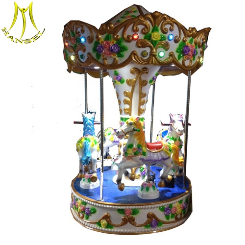 Hansel 6 seats mini carousel horses rides for sale carrusel small carousel for sale merry go round